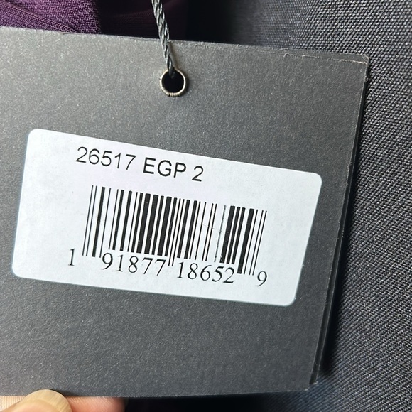 Mac Duggal 26517 NWT FOLDOVER OFF-THE-SHOULDER SLIT GOWN - Picture 5 of 6